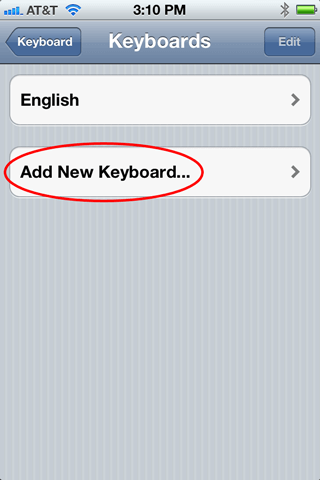 iPhone Keyboard Settings