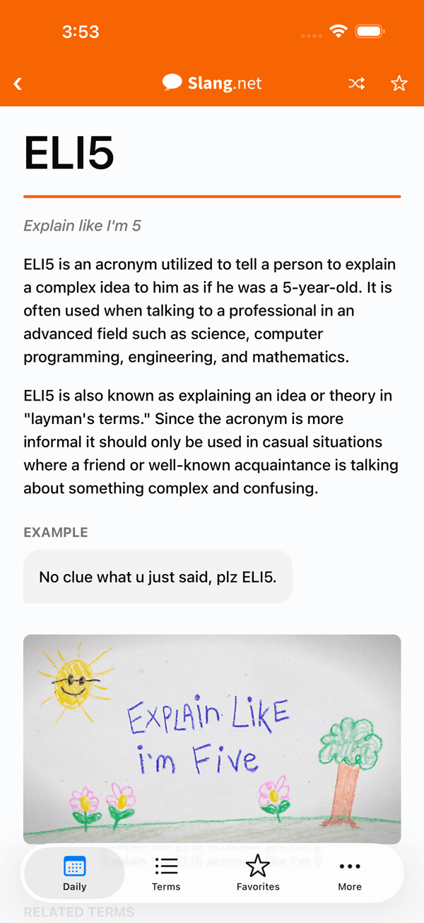iPhone App Slang Term