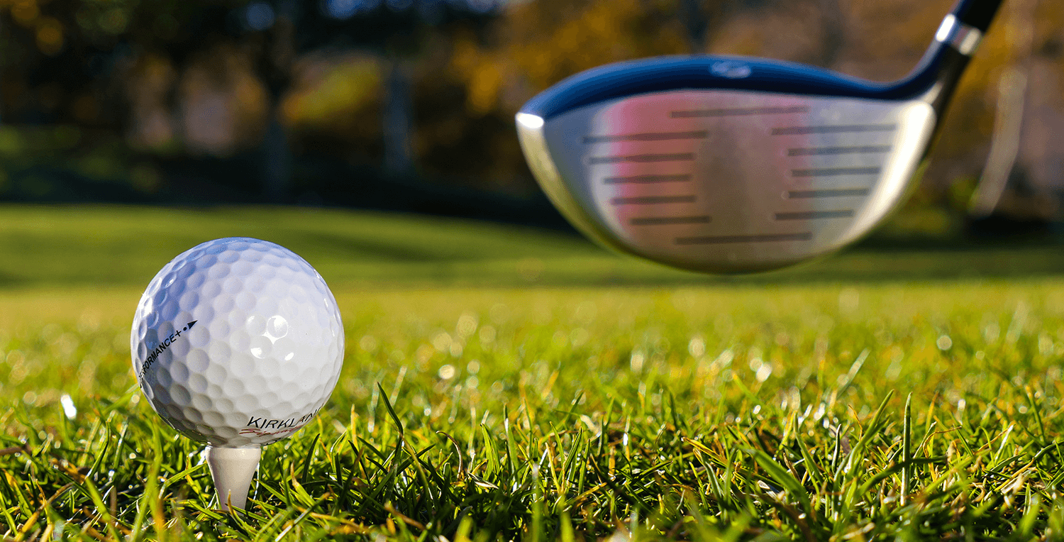 golf ball and driver