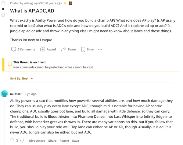 LoL players discussing AP (and other LoL concepts)