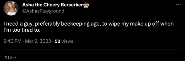 Beekeeping age tweet