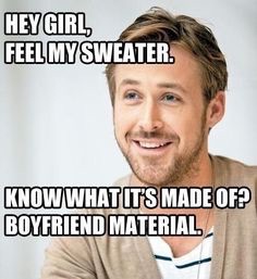 Ryan Gosling is made up of the best BF material