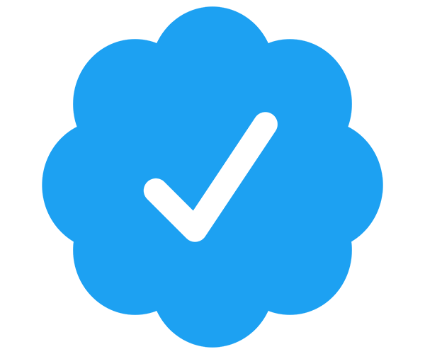 The blue checkmark badge Twitter gives to &quot;verified&quot; users