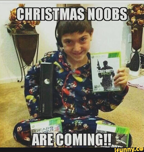 This Christmas noob has no idea what's coming