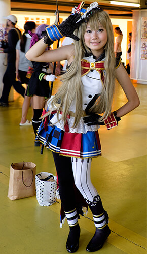 Cosplayer at a convention