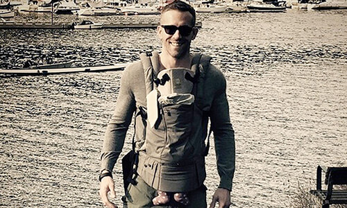 Ryan Reynolds was the victim of daddy shaming for how his baby was strapped to him