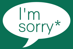 An apology that is not really an apology