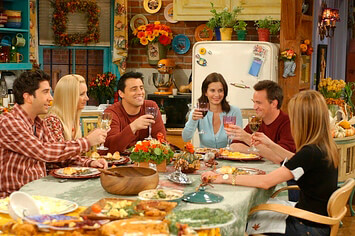 A Friendsgiving gathering from the Friends TV show
