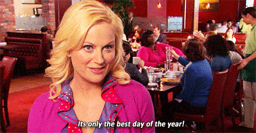 Leslie Knope talking about Galentine's Day