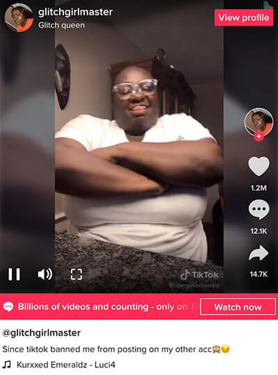 @glitchgirlmaster glitching on TikTok