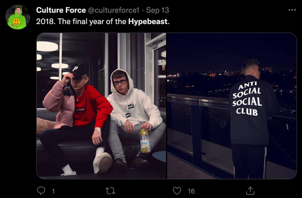 Some stereotypical hypebeasts