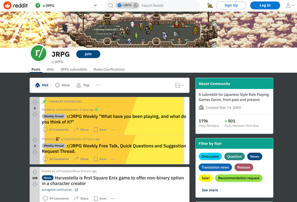 The JRPG subreddit