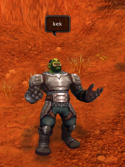 Laughing orc in WoW