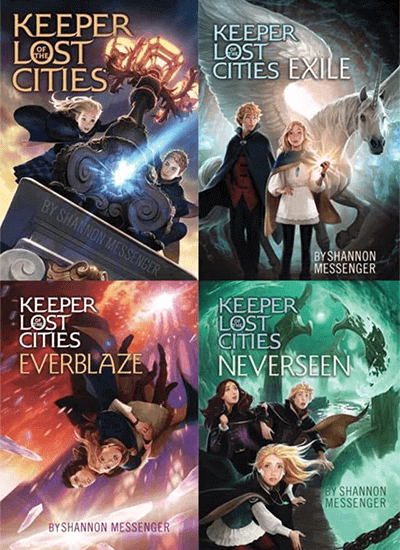 Some of the KOTLC titles by Shannon Messenger