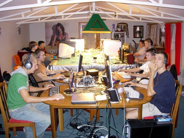 Example of a LAN party