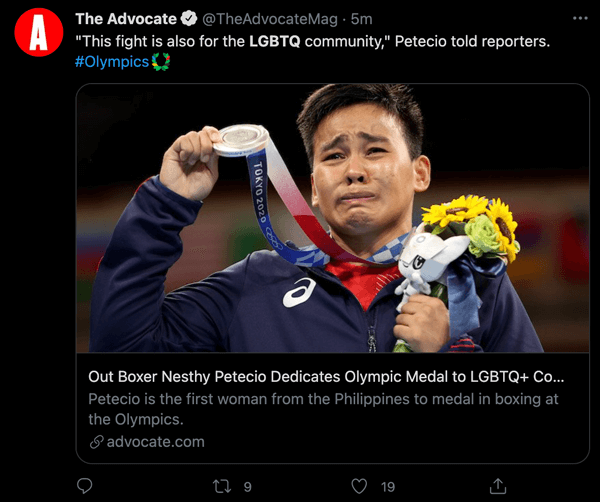 A proud moment for the LGBTQ community, from the 2020 Olympics