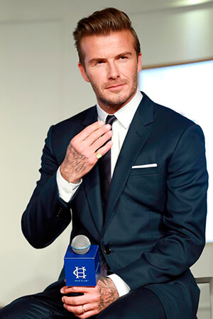 Metrosexual soccer star David Beckham