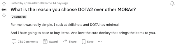 DotA 2 is one of many MOBAs