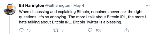 A person who has no time for nocoiners