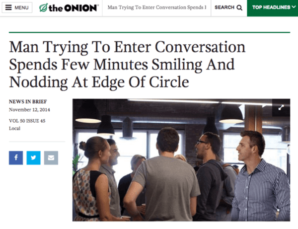 Another headline from The Onion newspaper