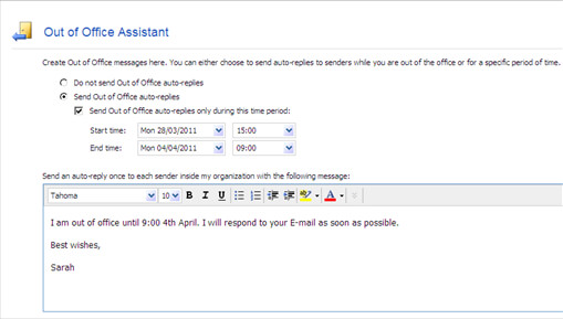 An OOO auto-reply email assistant