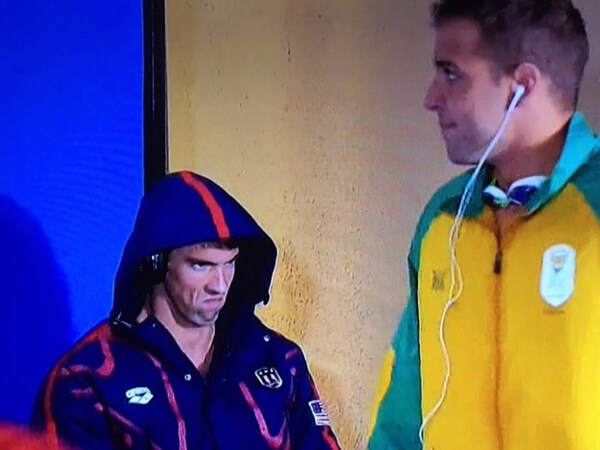 The infamous Phelps face