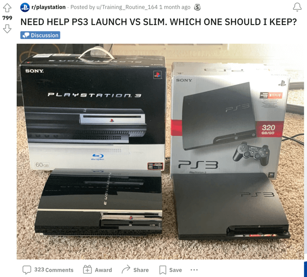 A couple different models of PS3