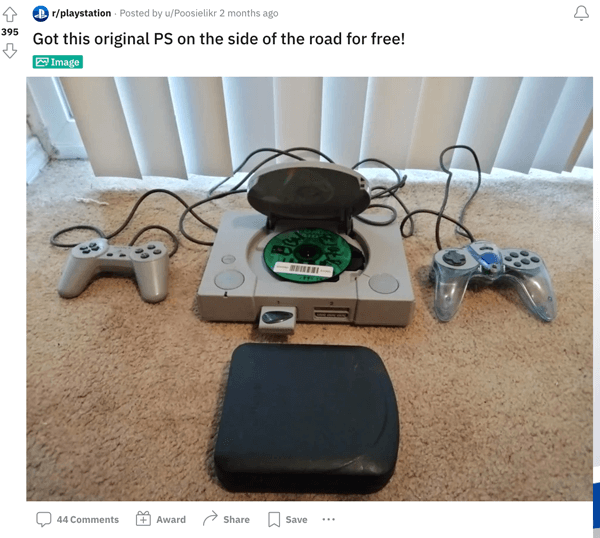 A gamer excited to revisit the original PS