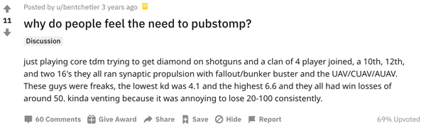 One Reddit user's feelings about pubstompers