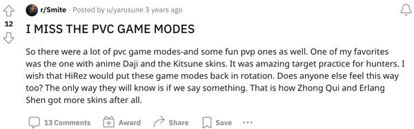 A Smite player who prefers the game&#039;s PvC modes