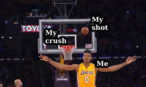 When you shoot your shot and it doesn't quite work out