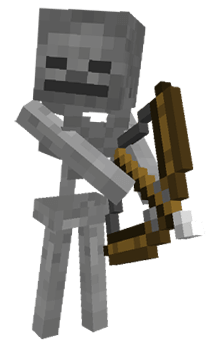 Skelly character from Minecraft