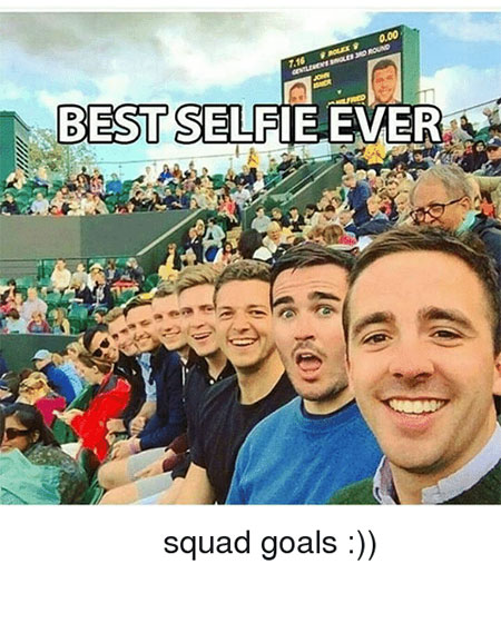 Squad goals selfie