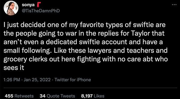 Swifties are all around you