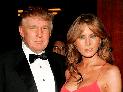 Donald Trump and his wife Melanija Knavs
