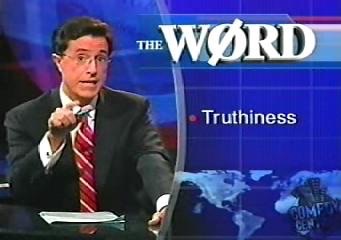 Colbert introducing &quot;truthiness&quot; on his show