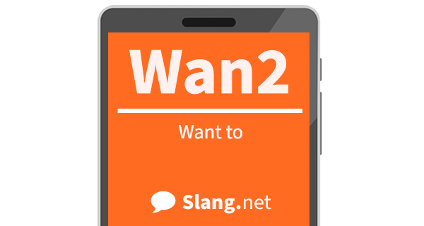 Wan2 means &quot;want to&quot;