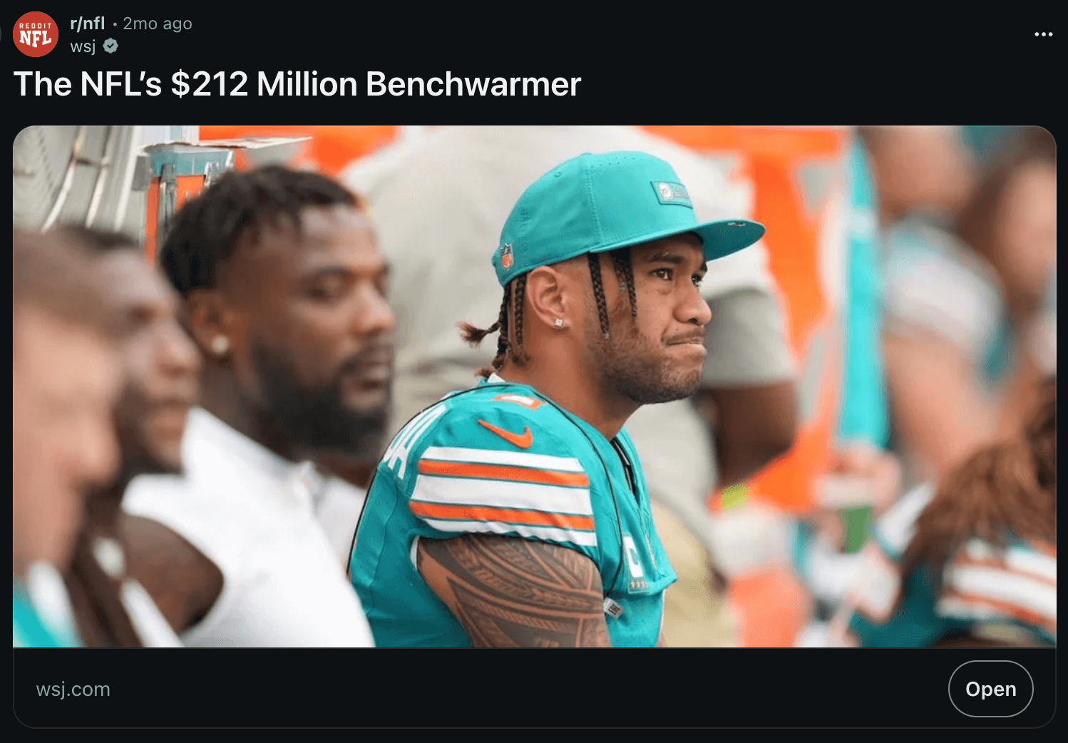 Benchwarmer Reddit post