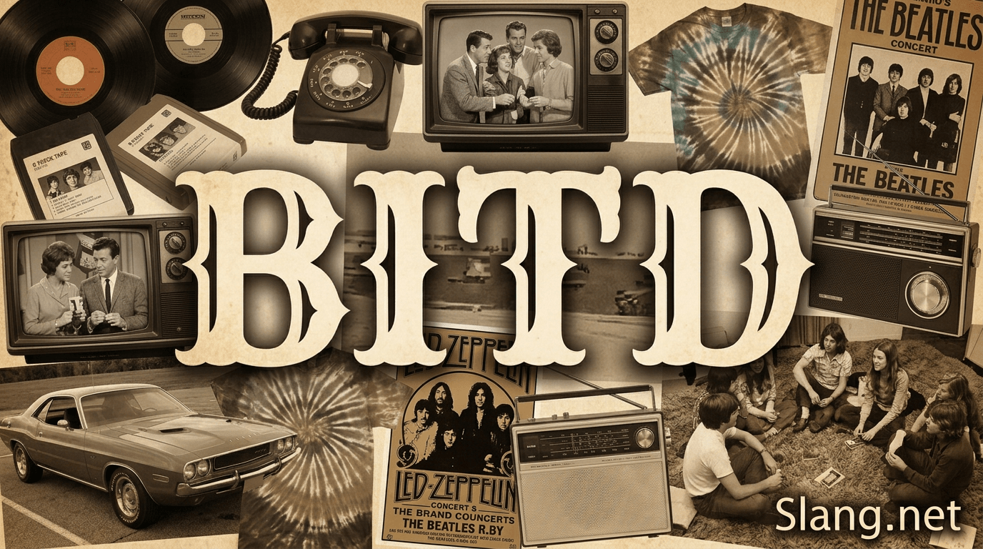 What a boomer might think of when using BITD