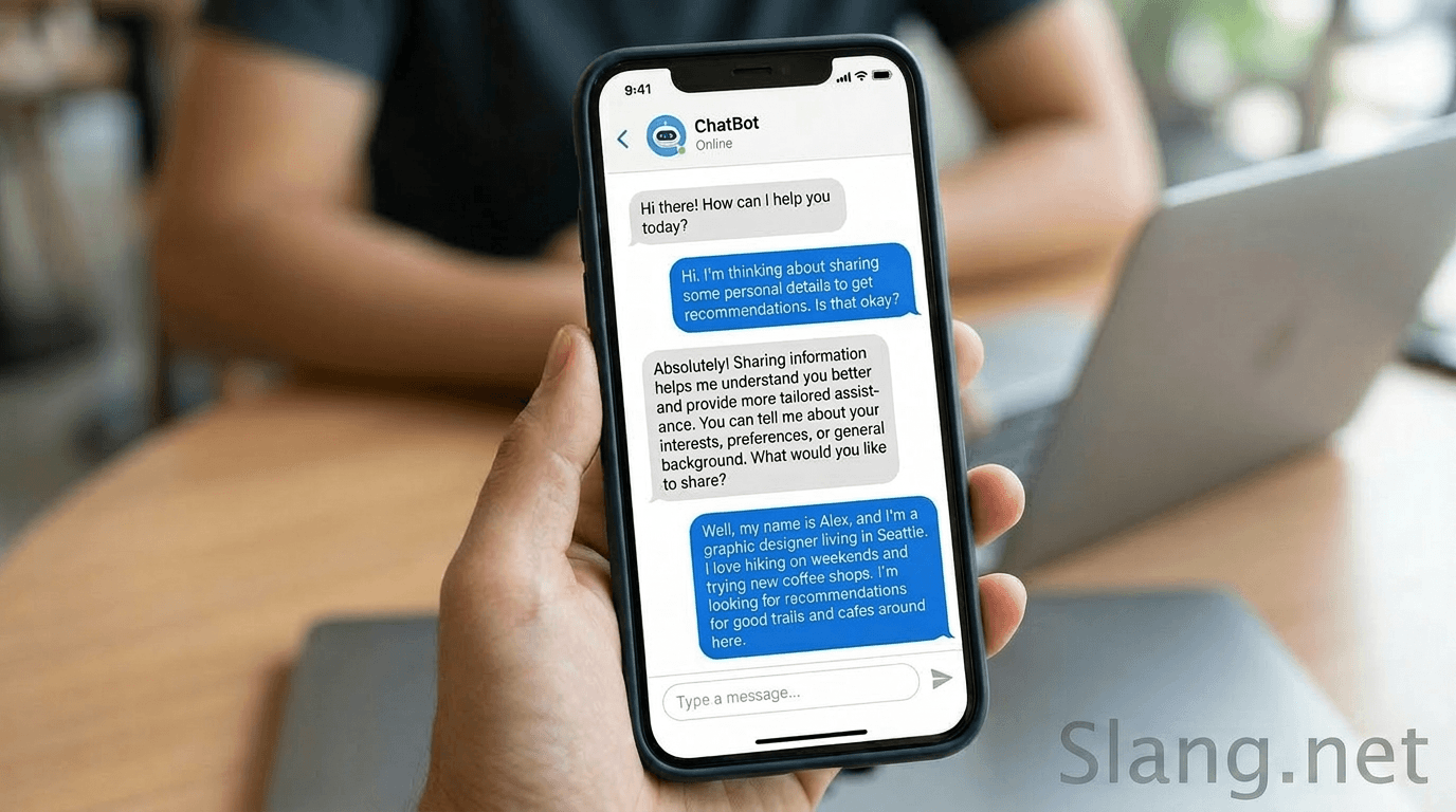 A user braging on their phone
