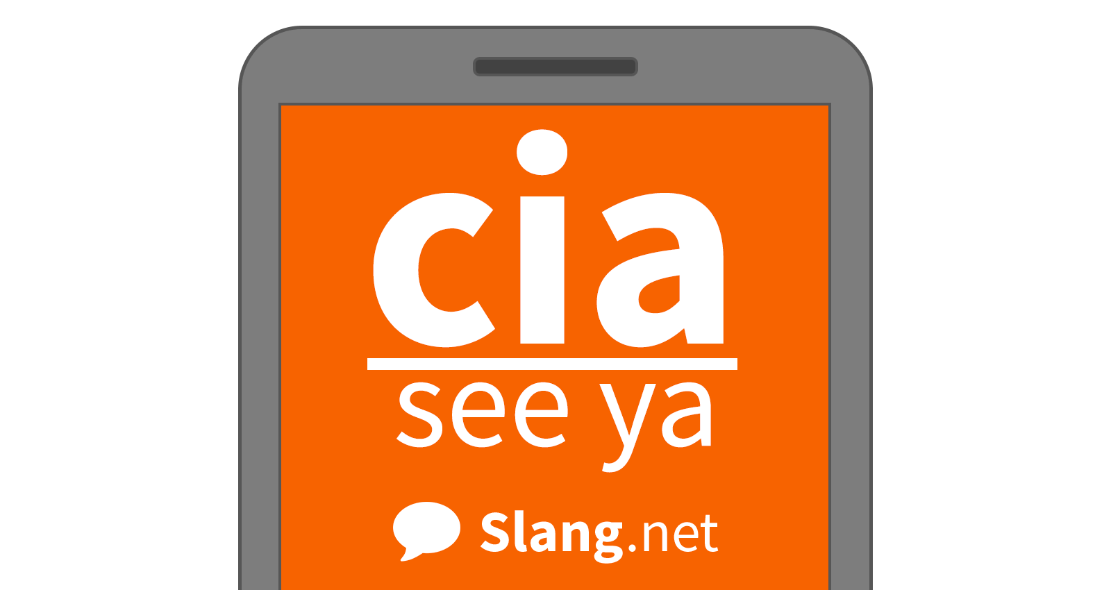 You will likely see cia in messages