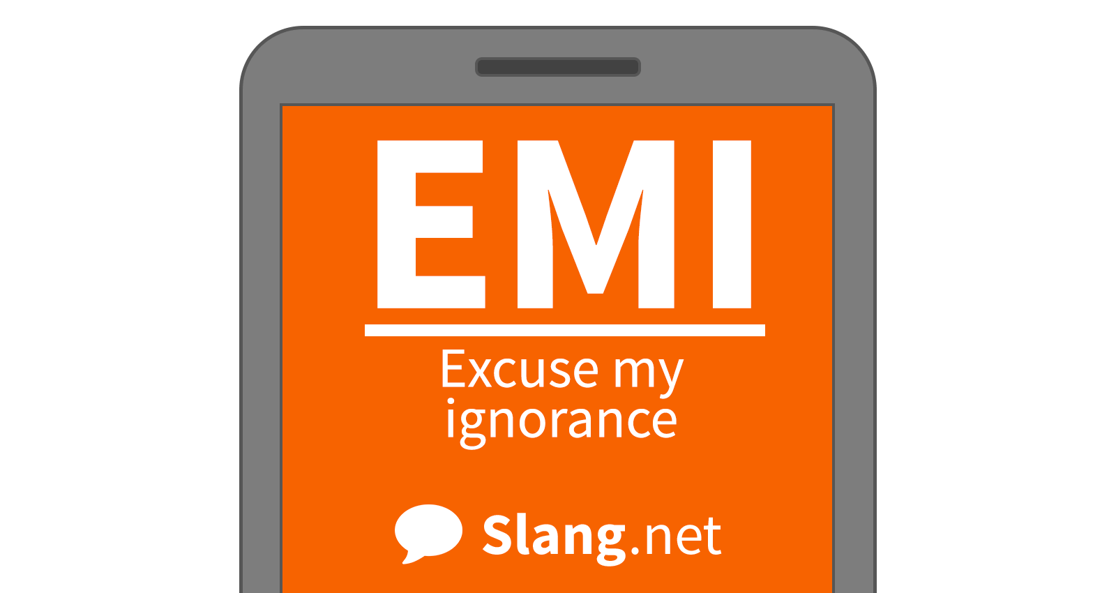 People will likely use EMI in online forums and messages