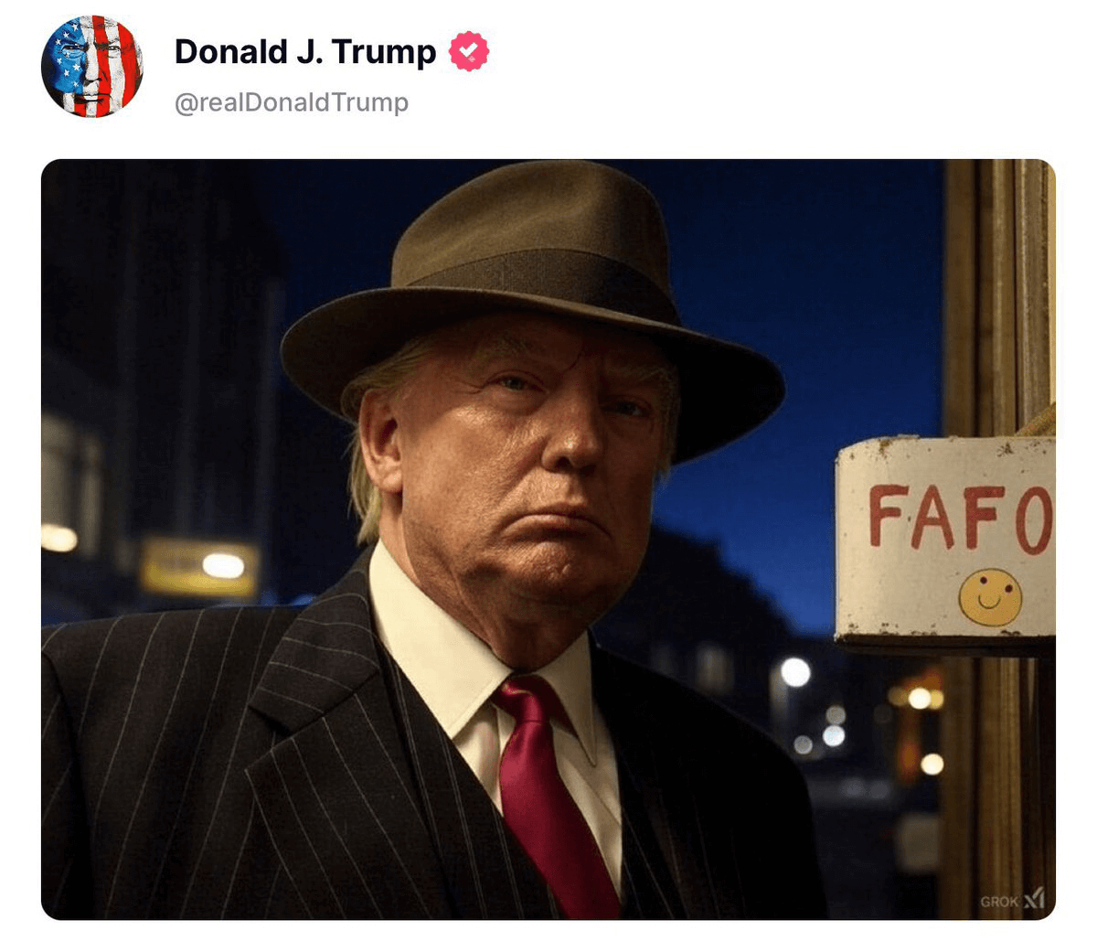 Trump&#039;s Truth Social FAFO post on January 26, 2025