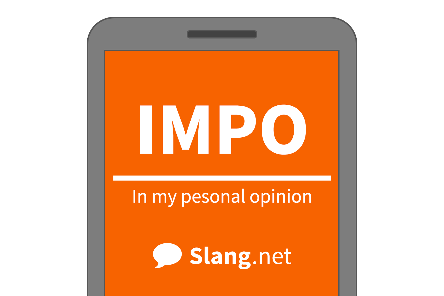 IMPO stands for &quot;in my personal opinion&quot;