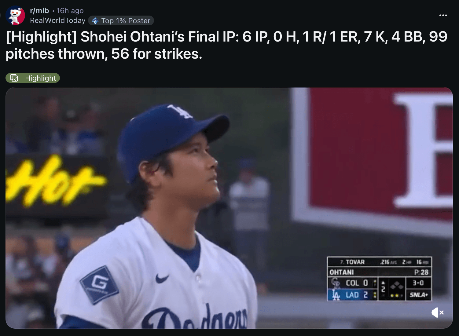 Redditor posting Ohtani's IP