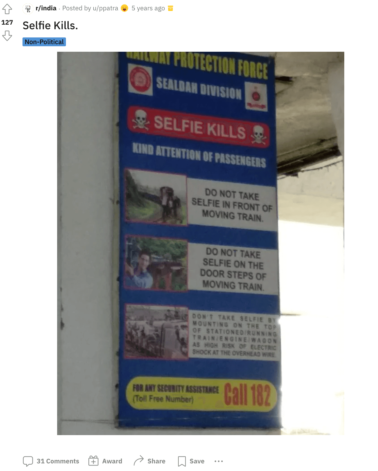 Killfies are a big problem in India