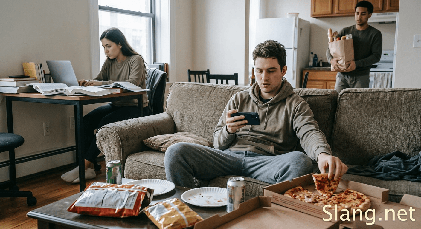A brother-in-law leech living with his sister and her husband
