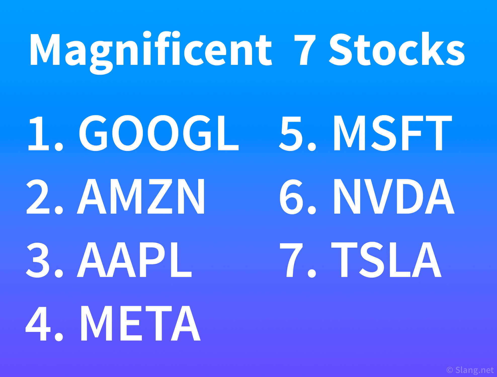 The Mag 7 stocks