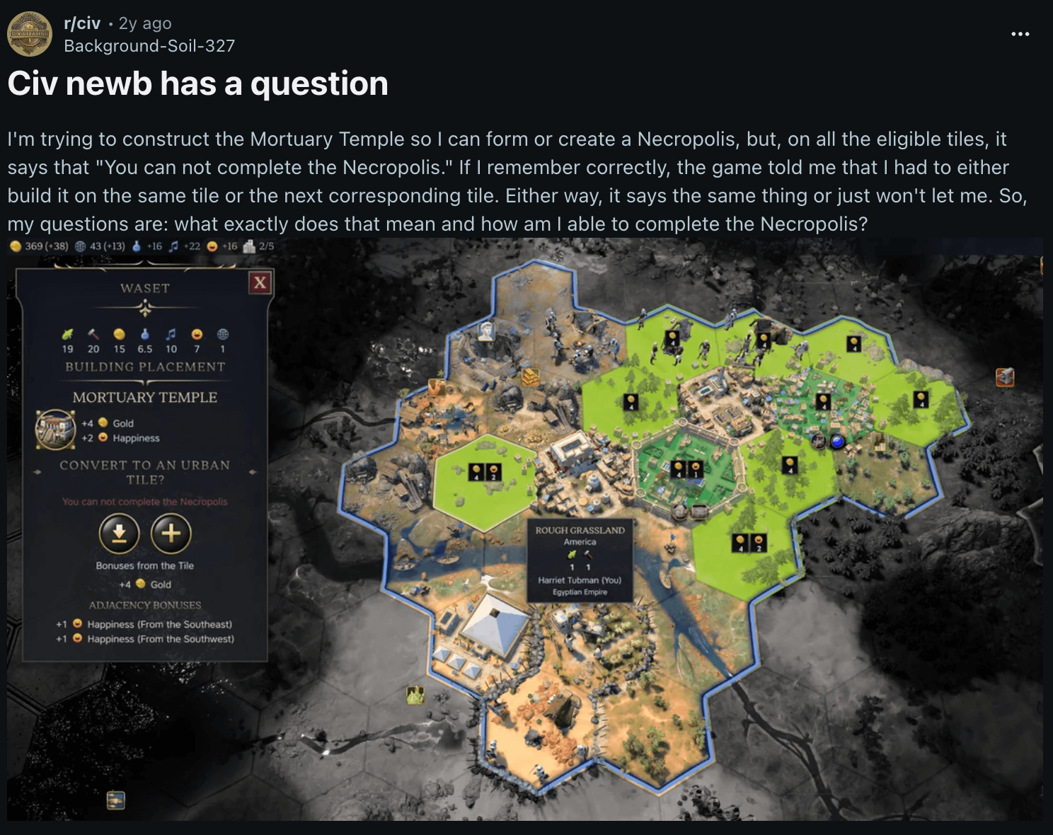A Civ newb with a question