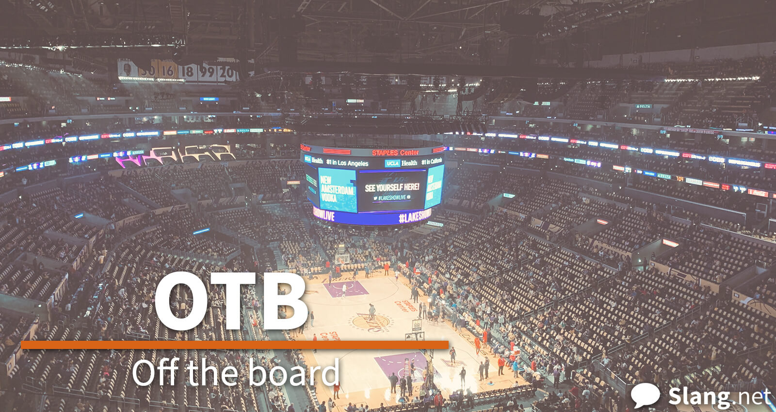 In sports gambling, OTB most commonly means &quot;off the board&quot;